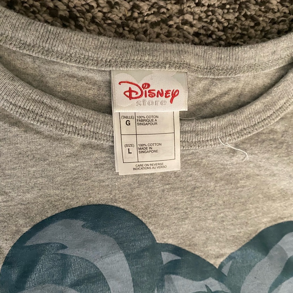 Disney Store L Tigger Shirt Top Large T-shirt Gray Winnie Pooh Lg - Picture 3 of 5